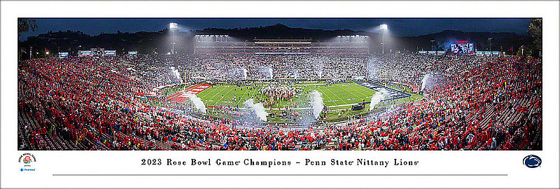 Penn State 2023 Rose Bowl Champs - Victory Celebration Panorama UnFramed