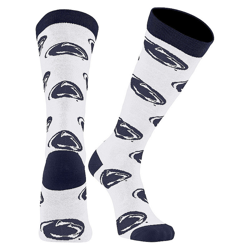 Penn State All Over Lion Head Socks White Nittany Lions (PSU) 