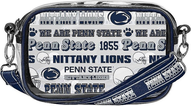 Penn State All Over Logo Stripe Clear Crossbody Bag Nittany Lions (PSU) 
