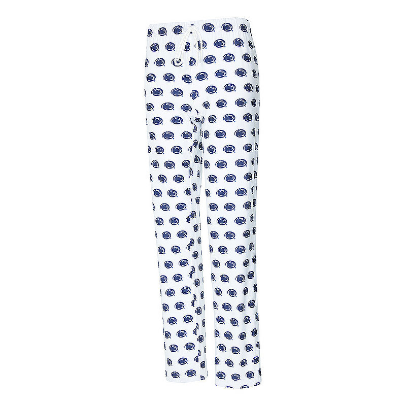 Penn State Allover Soft Lion Head Women's Pajama Pants White 