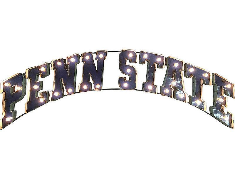 Penn State Arching Recycled Metal Light Up Sign Nittany Lions (PSU) 