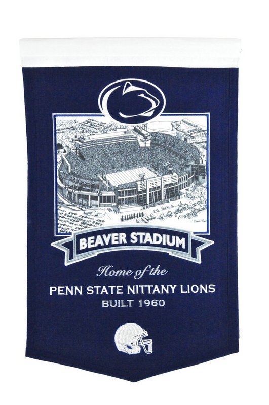 Penn State Beaver Stadium Vintage Wool Banner 