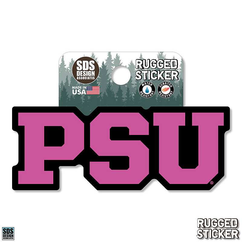 Penn State Black & Pink Block PSU Rugged Sticker Nittany Lions (PSU) 
