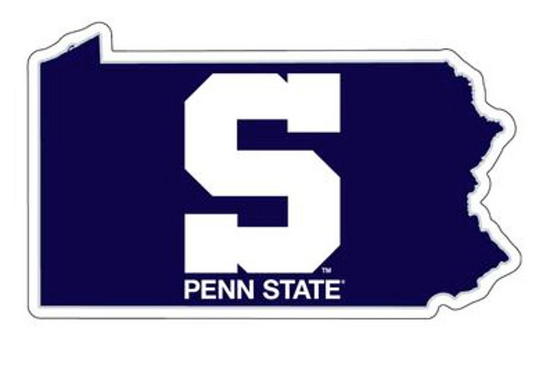 Penn State Block S PA Outline Magnet Medium Nittany Lions (PSU) 