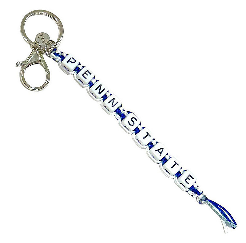 Penn State Braided Bead Key Chain 