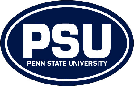 Penn State Car Magnet Euro Style PSU Navy