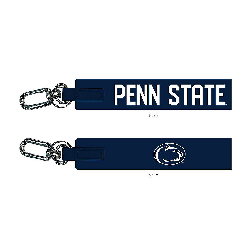Penn State Carabiner Silicone Strap Keychain