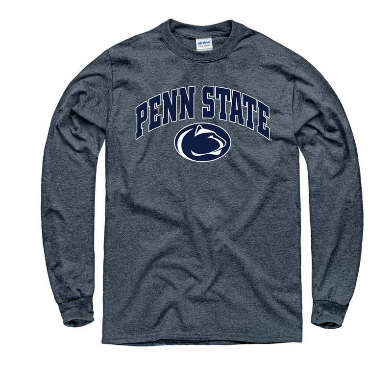Penn State Charcoal Long Sleeve Shirt Arch Over Nittany Lions (PSU) 