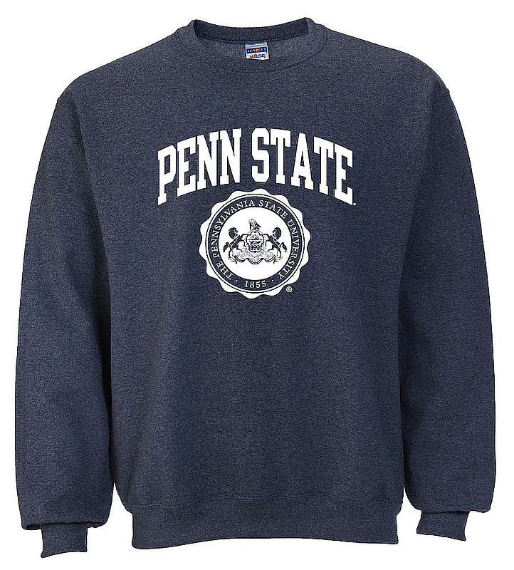 Penn State Crew Neck Sweatshirt Official Seal Heather Navy Nittany Lions (PSU) 