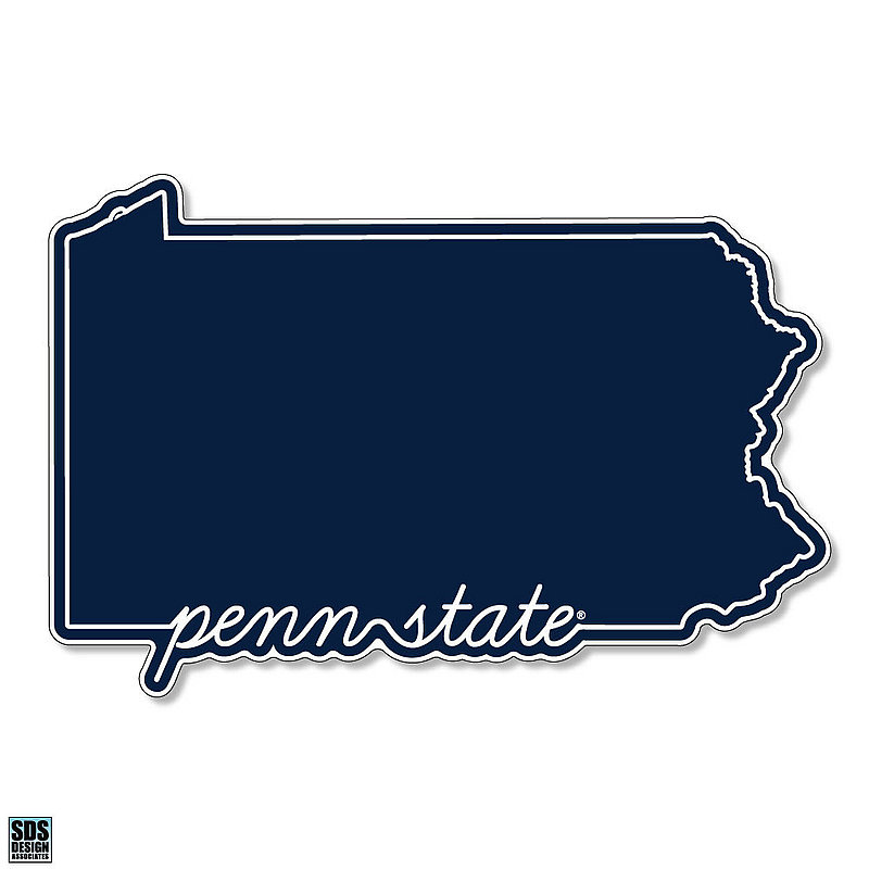 Penn State Cursive PA Outline Magnet 