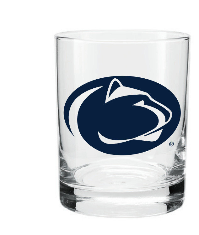 Penn State Double Old Fashioned Glass Nittany Lions (PSU) 
