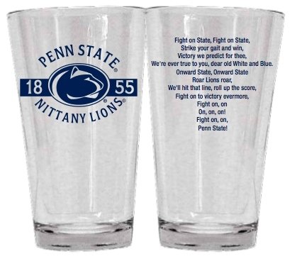 Penn State Fight Song Glass 16 oz