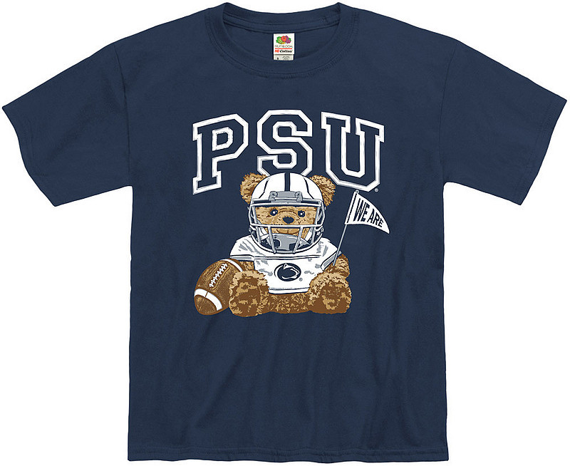 Penn State Football Bear Kids T-Shirt Navy Nittany Lions (PSU) 