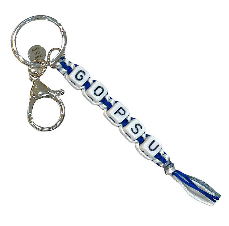 Penn State Go PSU Braided Bead Key Chain 