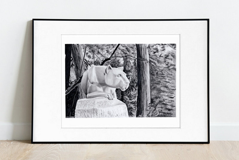 Penn State Hail to the Lion Fine Art Print 11x14 Matted Nittany Lions (PSU) 