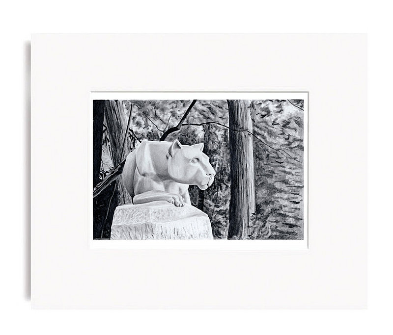 Penn State Hail to the Lion Fine Art Print 8x10 Matted Nittany Lions (PSU) 