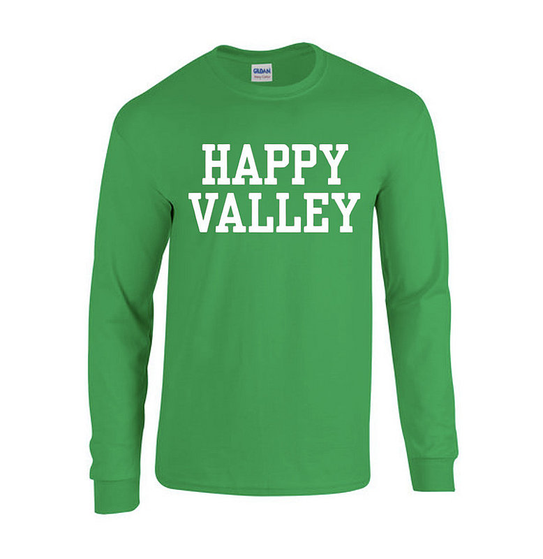 Penn State Happy Valley Block Long Sleeve Tee Irish Green Nittany Lions (PSU) 