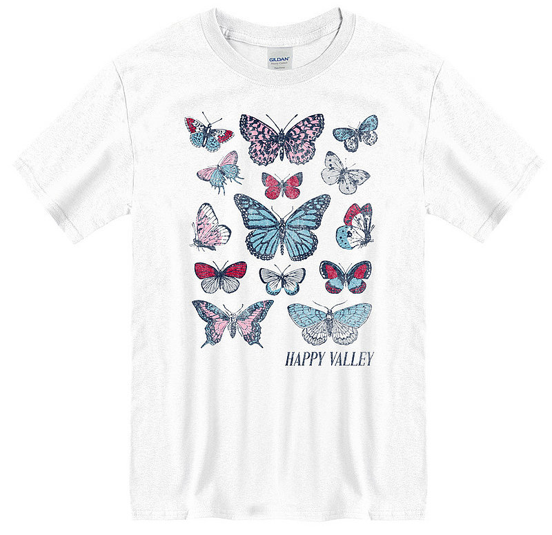 Penn State Happy Valley Butterfly Chart T-shirt Nittany Lions (PSU) 