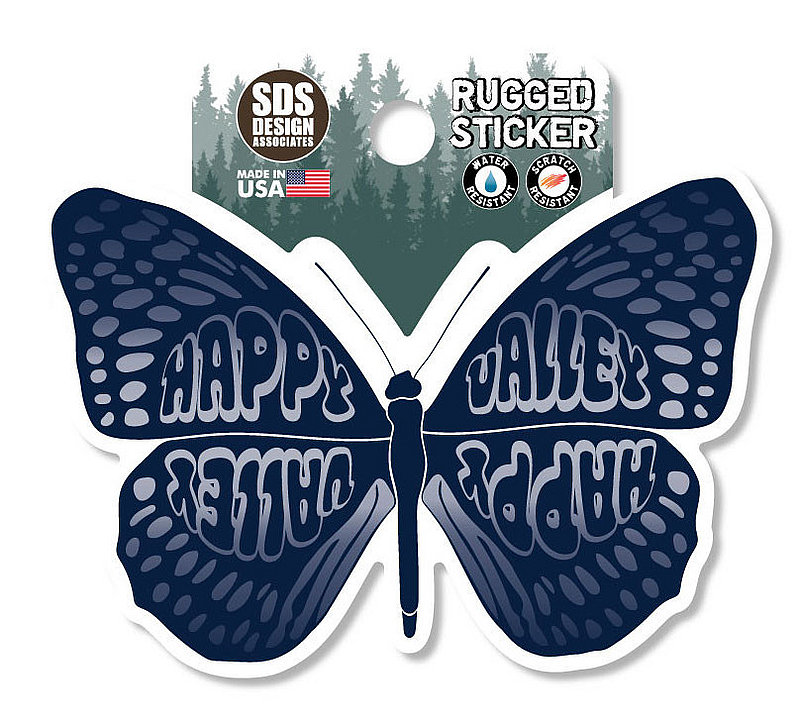Happy Valley Butterfly Rugged Sticker
