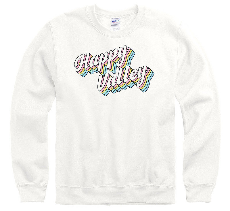 Penn State Happy Valley Groovy Retro Rainbow Crewneck Sweatshirt Nittany Lions (PSU) 