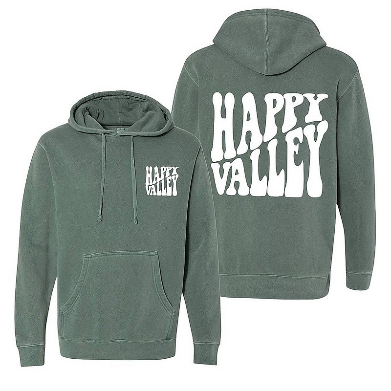 Penn State Happy Valley Retro Wavy Hooded Sweatshirt Alpine Green Nittany Lions (PSU) 