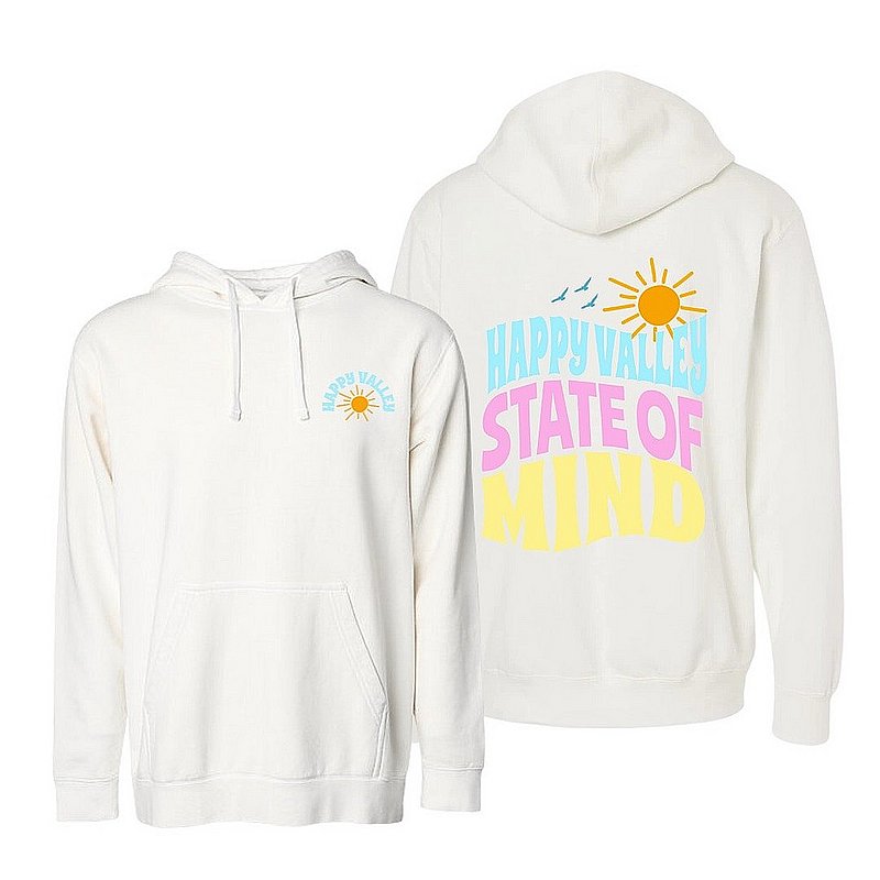 Happy Valley State of Mind Ivory Hooded Sweatshirt