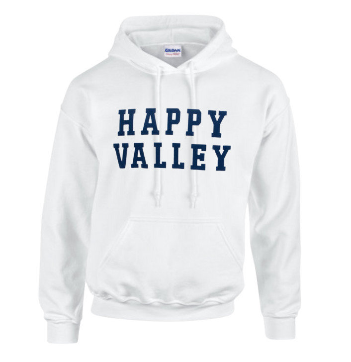 Penn State Happy Valley White Hooded Sweatshirt Nittany Lions (PSU) 