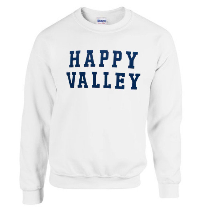 Penn State Happy Valley White Out Crewneck Sweatshirt Nittany Lions (PSU) 