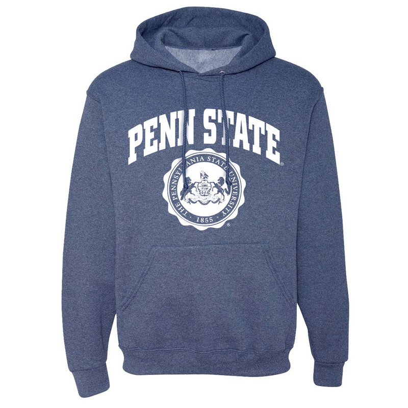 Penn State Hooded Sweatshirt Heather Navy Official Seal