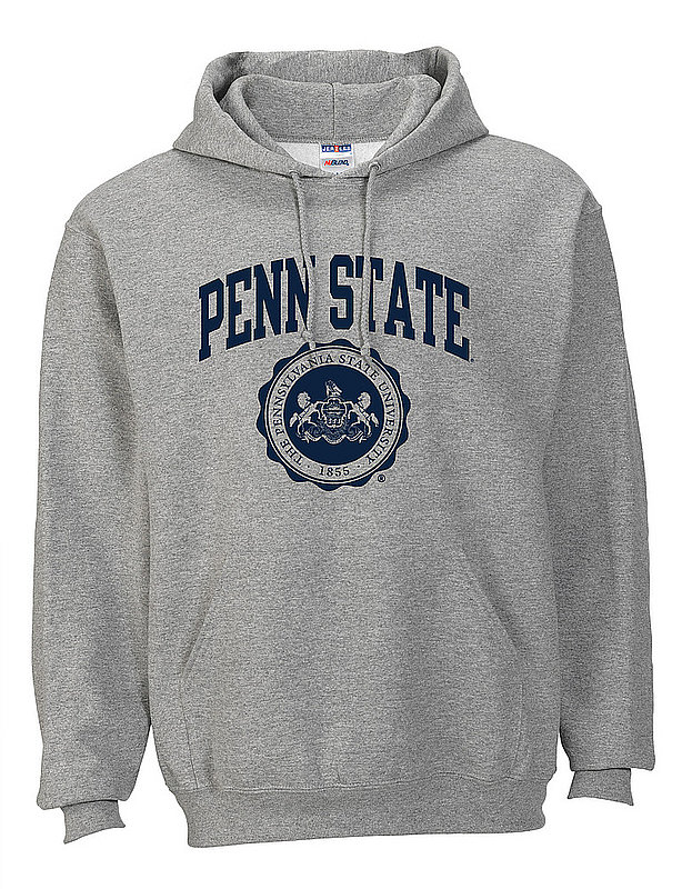 Penn State Hooded Sweatshirt Official Seal Gray Nittany Lions (PSU) 