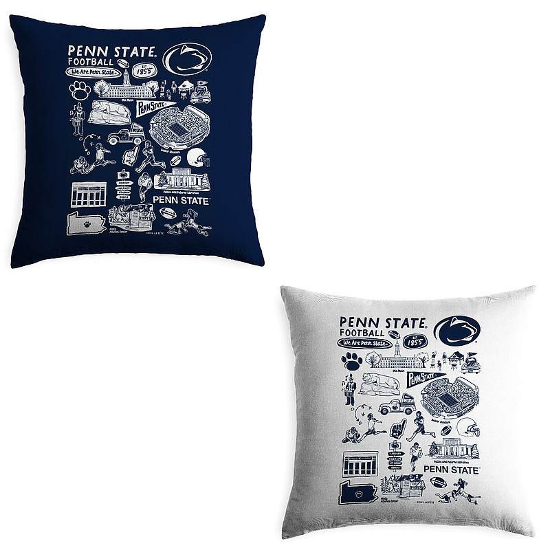 Penn State Icon 2 Pack Pillow Covers Nittany Lions (PSU) 
