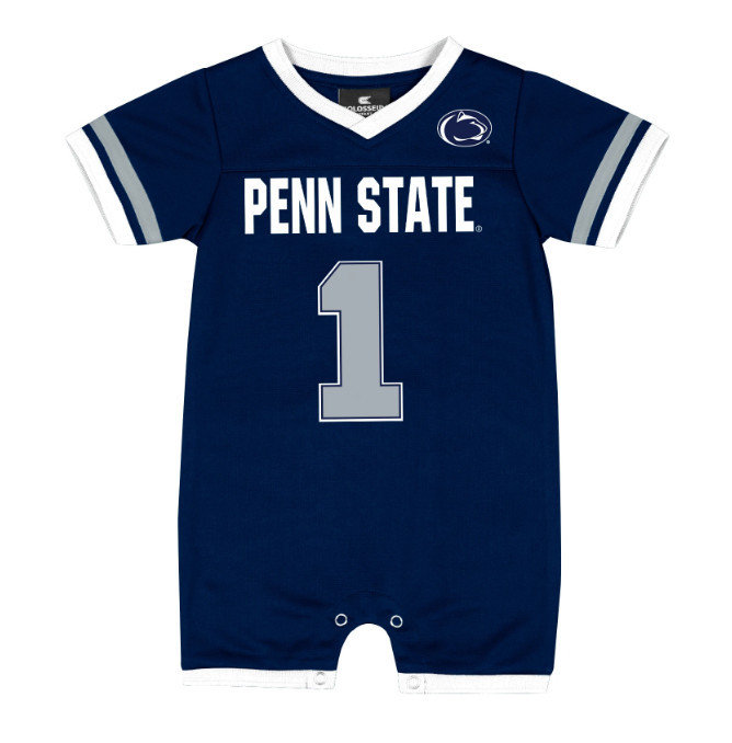 Penn State Infant Football Jersey Onesie Romper