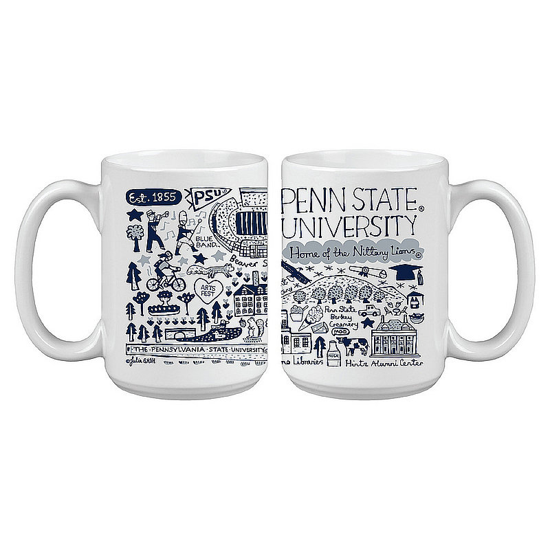 Penn State Julia Gash White Mug Nittany Lions (PSU) 