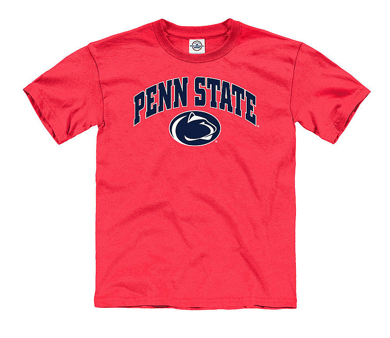 Penn State Kids Arching Over Lion Tee Deep Coral Nittany Lions (PSU) 