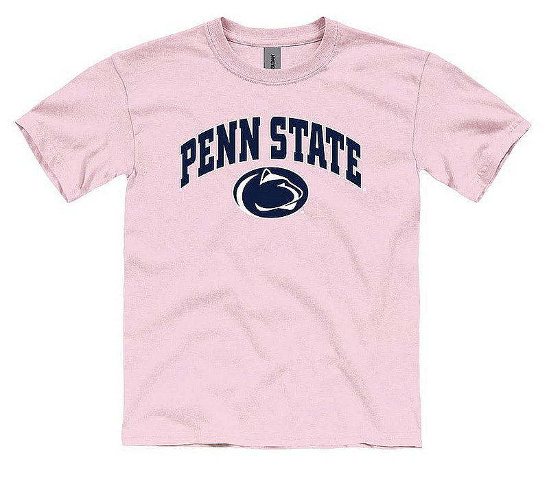 Penn State Kids Arching Over Lion Tee Light Pink  