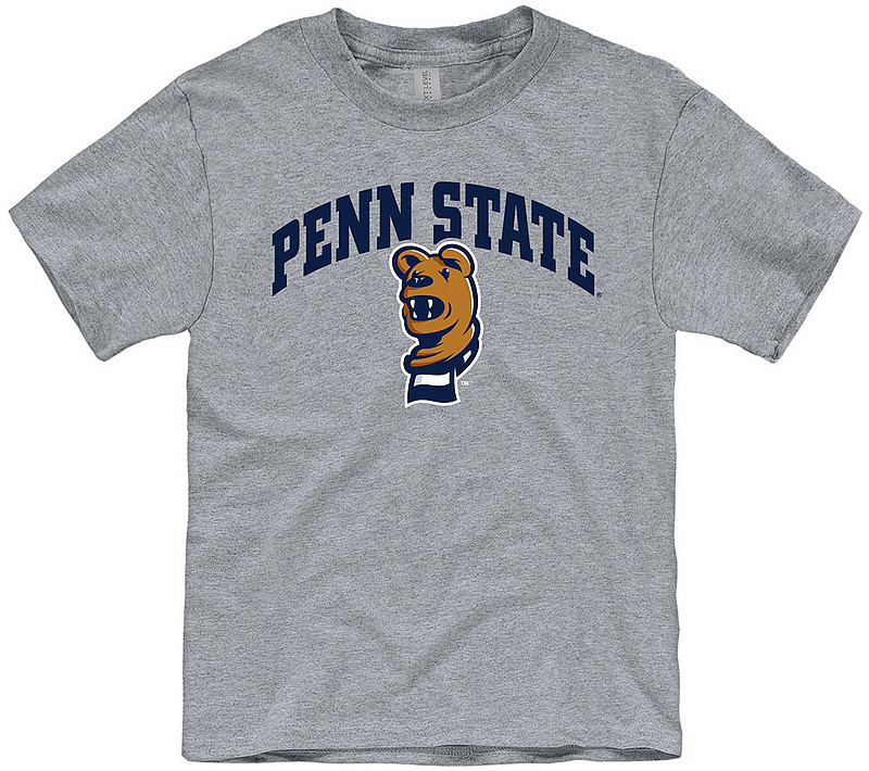 Penn State Kids Nittany Lion Mascot Dark Heather Grey Tee Nittany Lions (PSU) 