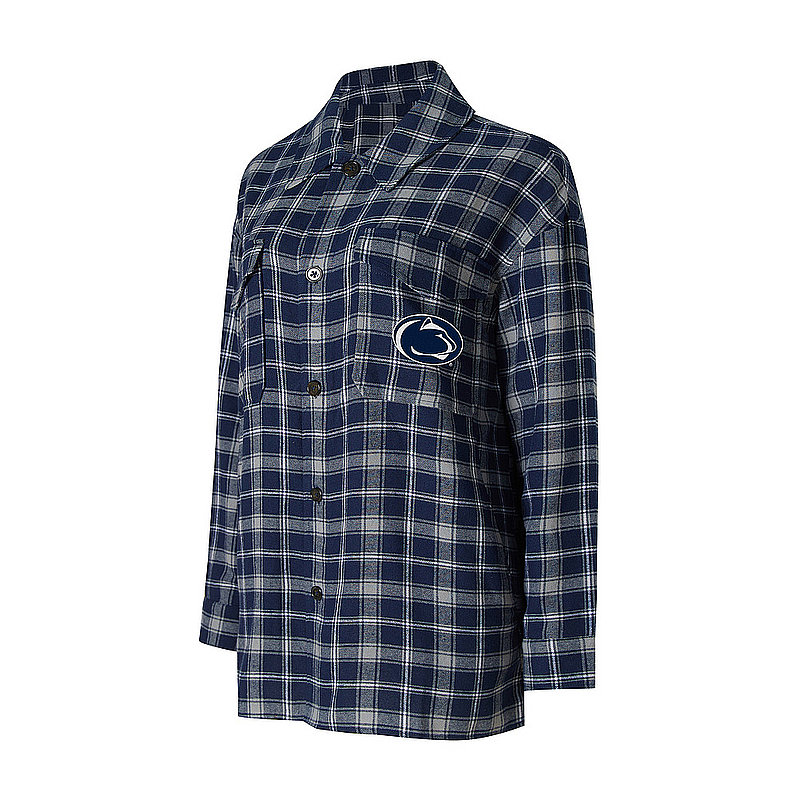 Penn State Ladies Boyfriend Flannel Long Sleeve Shirt 