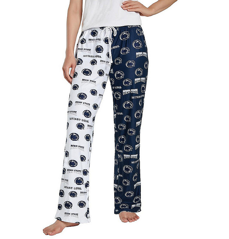 Penn State Ladies Split Navy & White Super Soft Pajama Pants