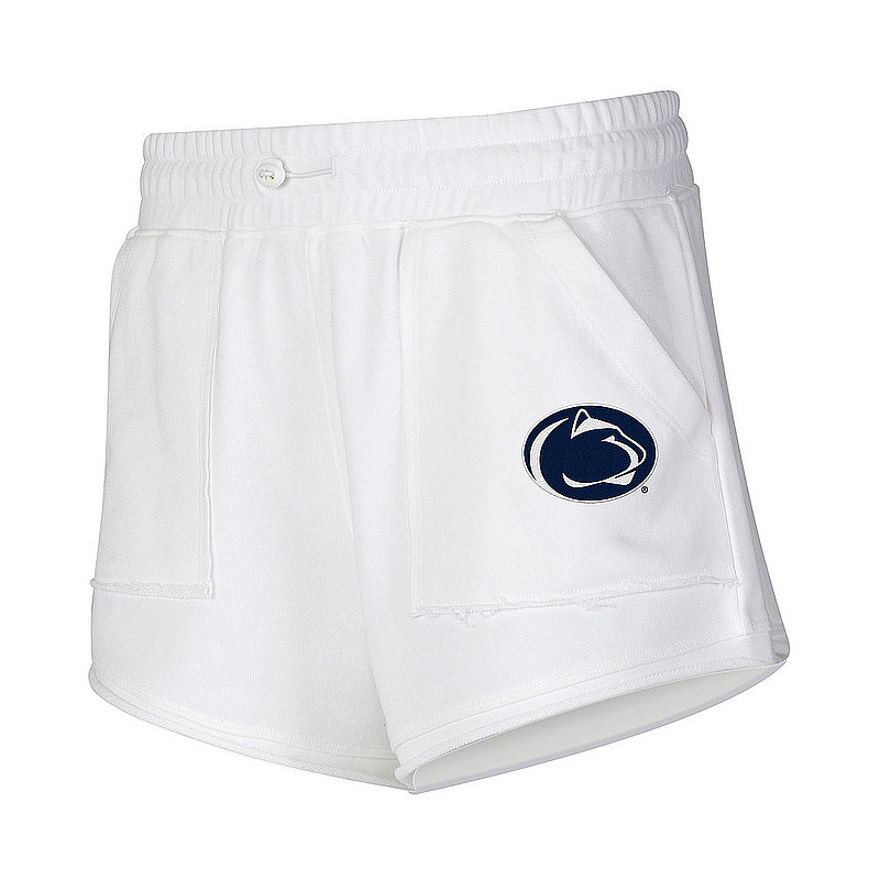 Penn State Ladies White Sunray French Terry Shorts Nittany Lions (PSU) 