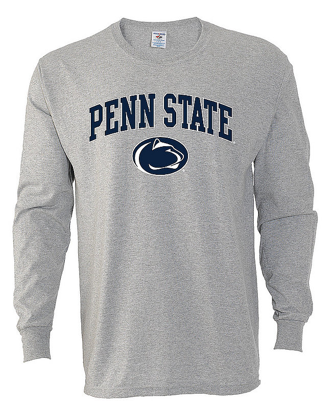 Penn State Long Sleeve Arching Over Lion Head Gray Nittany Lions (PSU) 312PSU 