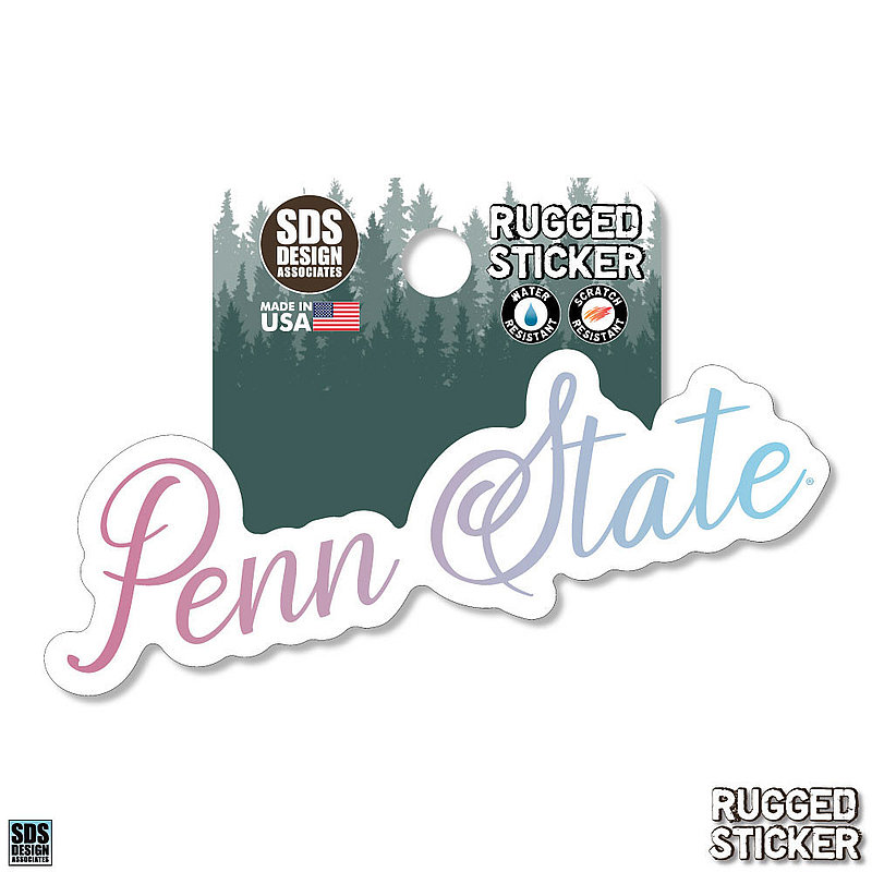 Penn State Lover Script Rugged Sticker