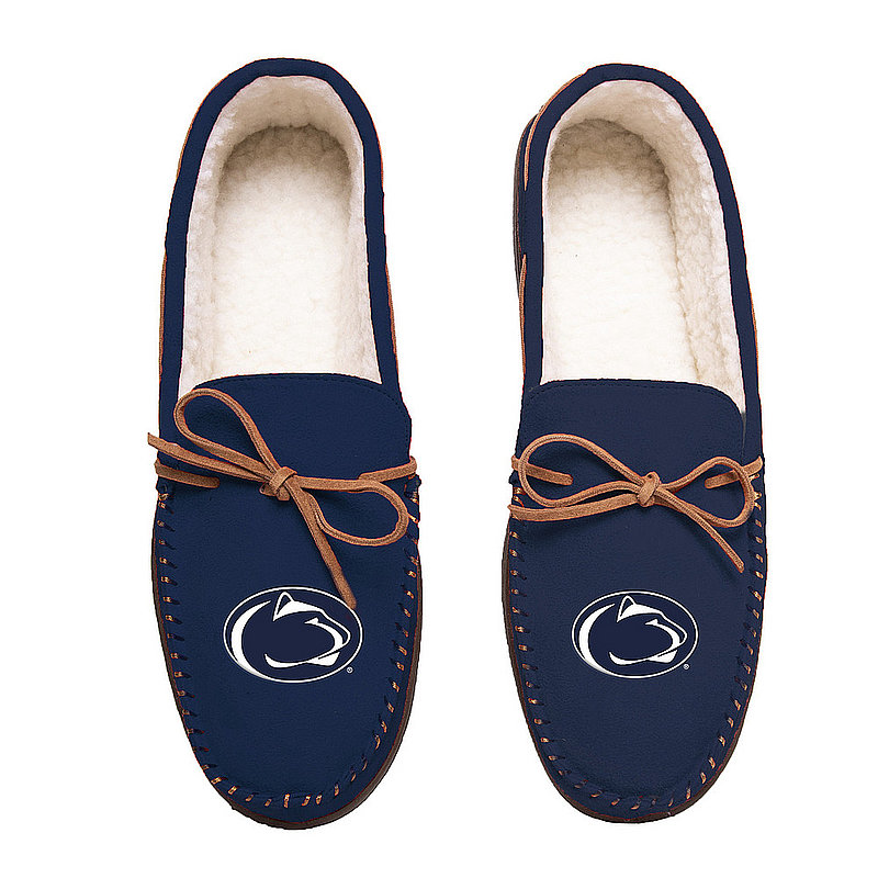 Penn State Mens Navy Moccasin Slippers Nittany Lions (PSU) 
