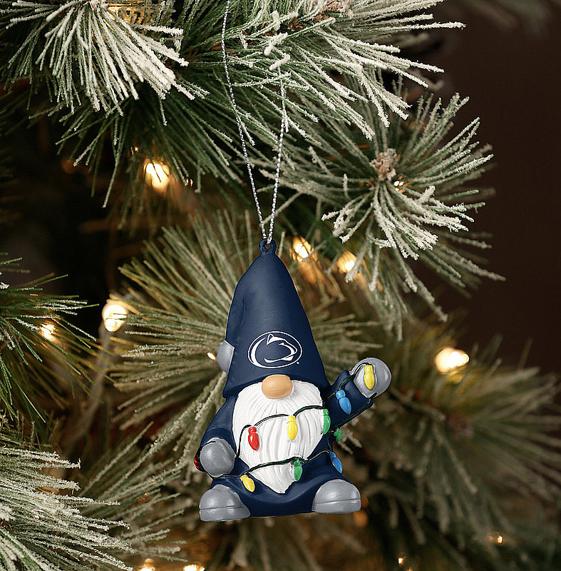 Penn State Mini Gnome with Lights Holiday Ornament 