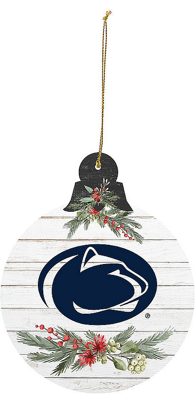 Penn State Mistletoe Wood Holiday Ornament Nittany Lions (PSU) 