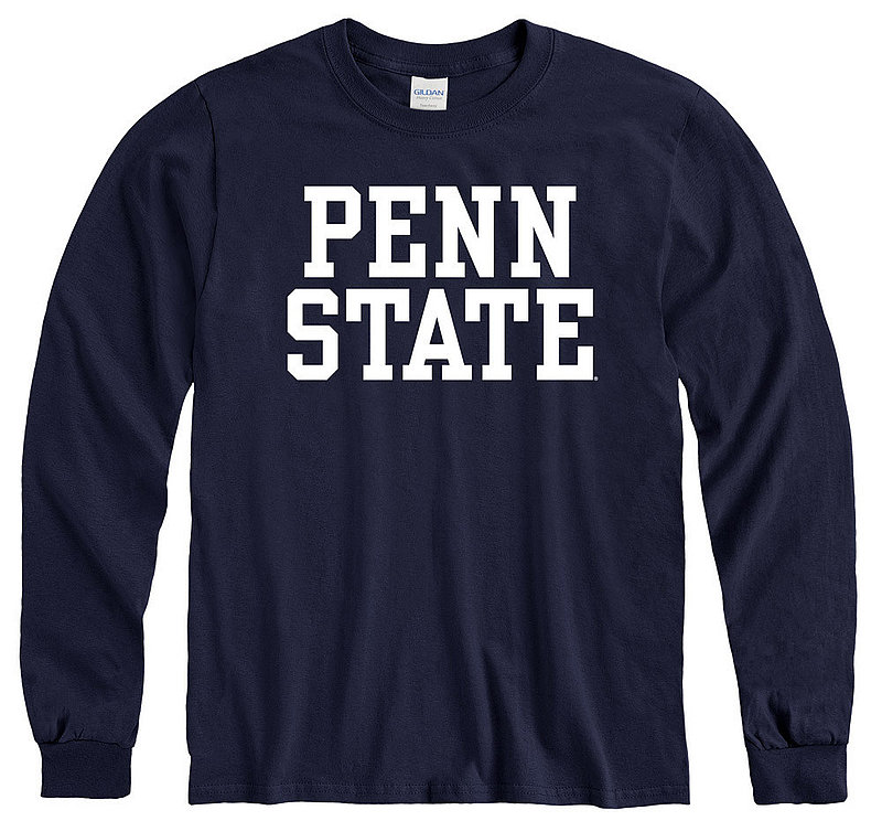 Penn State Navy Block Long Sleeve Shirt