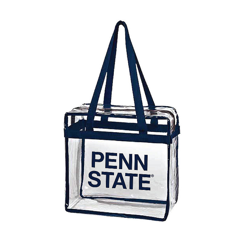 Penn State Navy Clear Stadium Zipper Tote Bag Nittany Lions (PSU) 