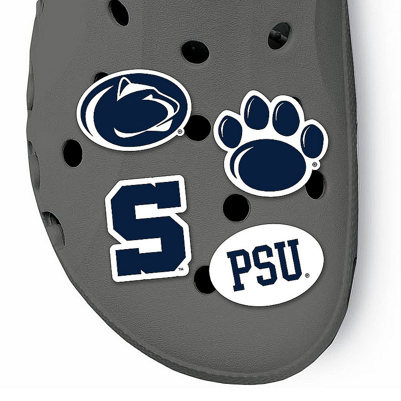 Penn State Nittany Lions 4 Pack Rubber Clog Charms Nittany Lions (PSU) 