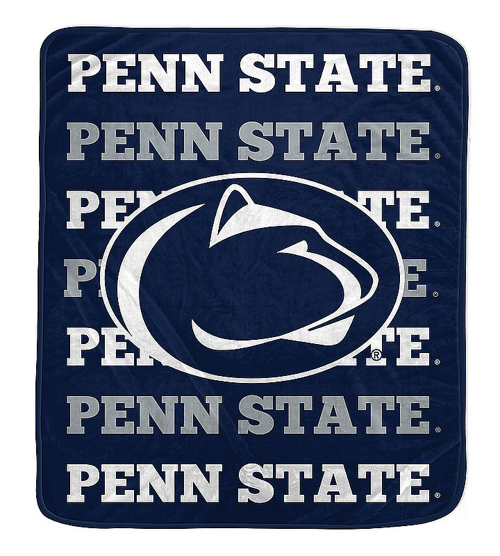 Penn State Nittany Lions 60 x 70 Repeat Wordmark Blanket Nittany Lions (PSU) 