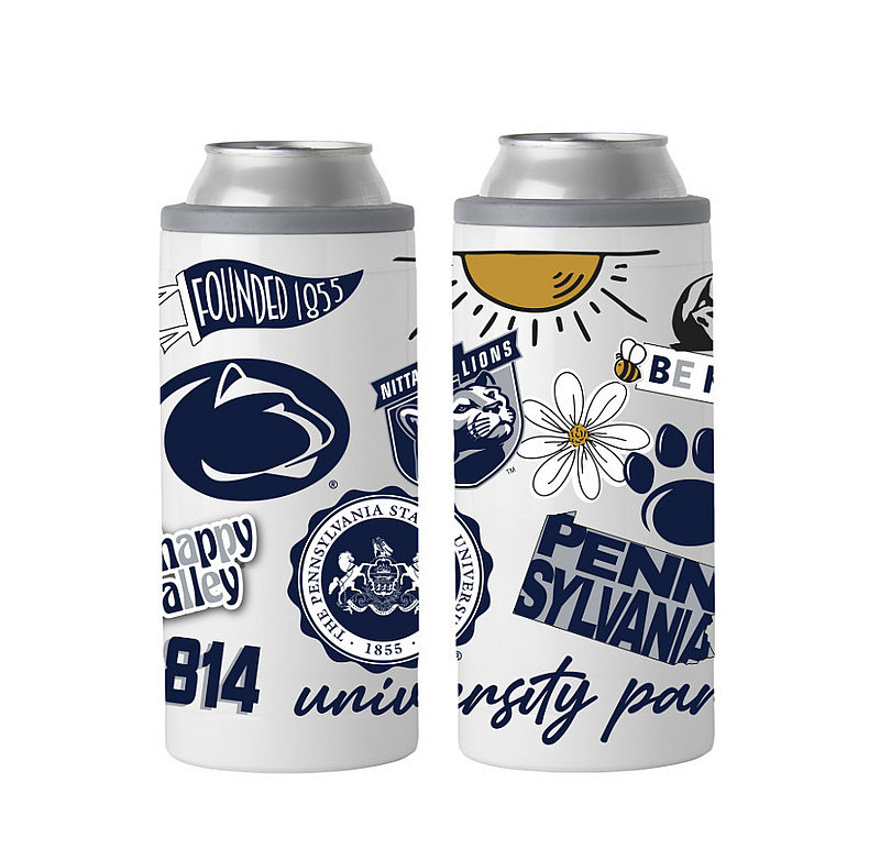 Penn State Nittany Lions All Over Native 12oz SlimCan Coolie Nittany Lions (PSU) 