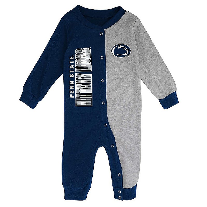 Penn State Nittany Lions Baby Half Time Long Sleeve Coverall 